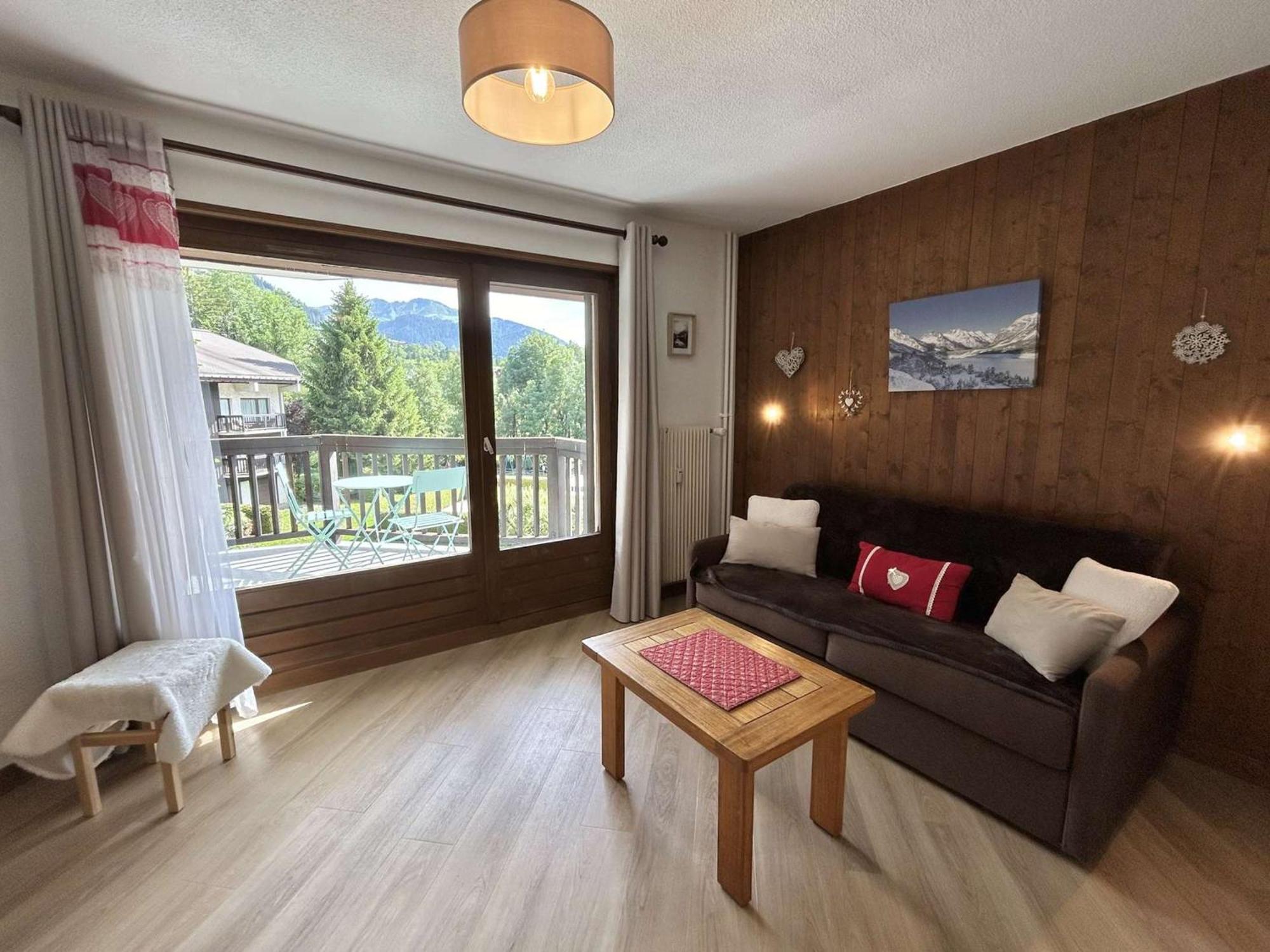 Апартаменты Studio Avec Piscine Chauffee, Tennis & Balcon - 4 Couchages A Megeve - Fr-1-597-14 Экстерьер фото